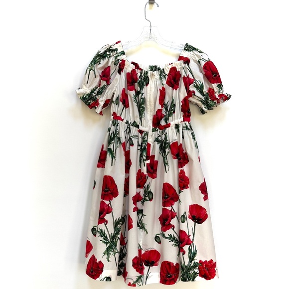 Dolce & Gabbana Kids Poppy Print Dress Size 11Years NEW - Picture 5 of 12